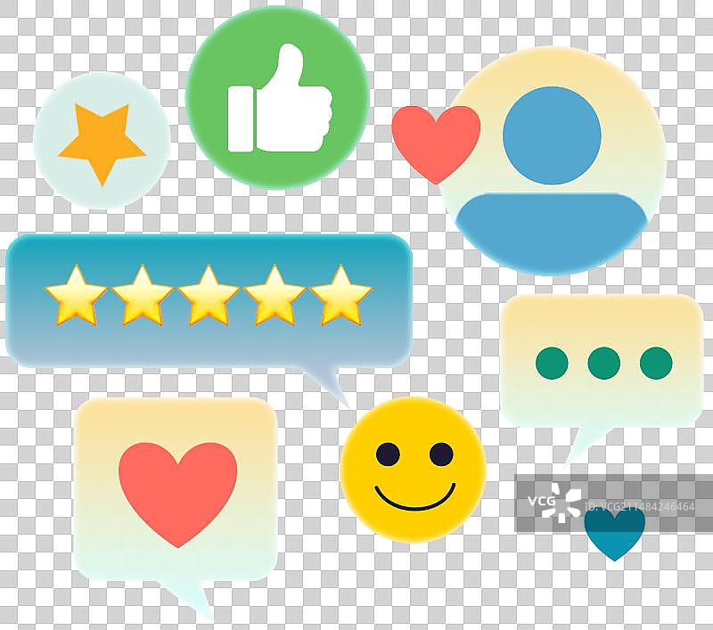 好评点赞图片素材