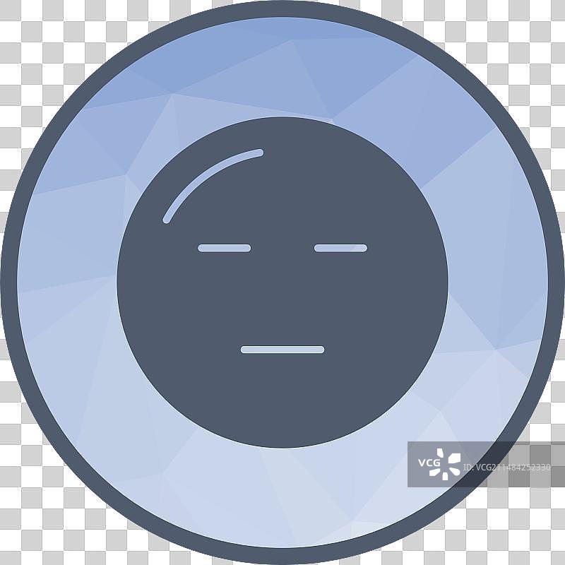 面无表情的脸部图标图片素材