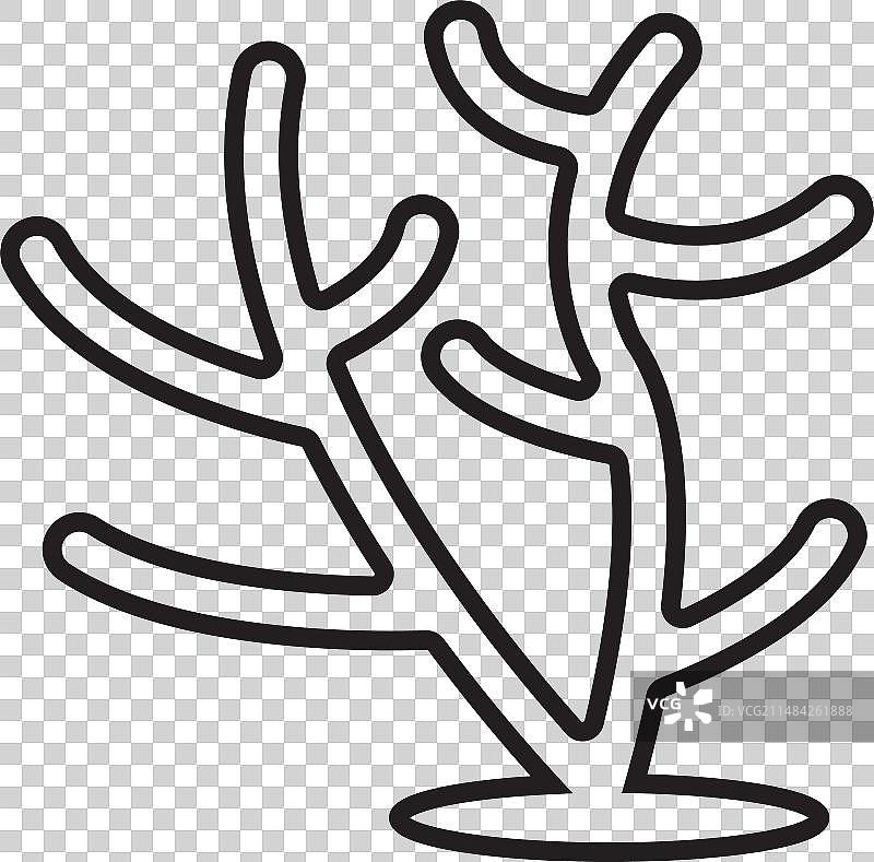 珊瑚礁图标图片素材