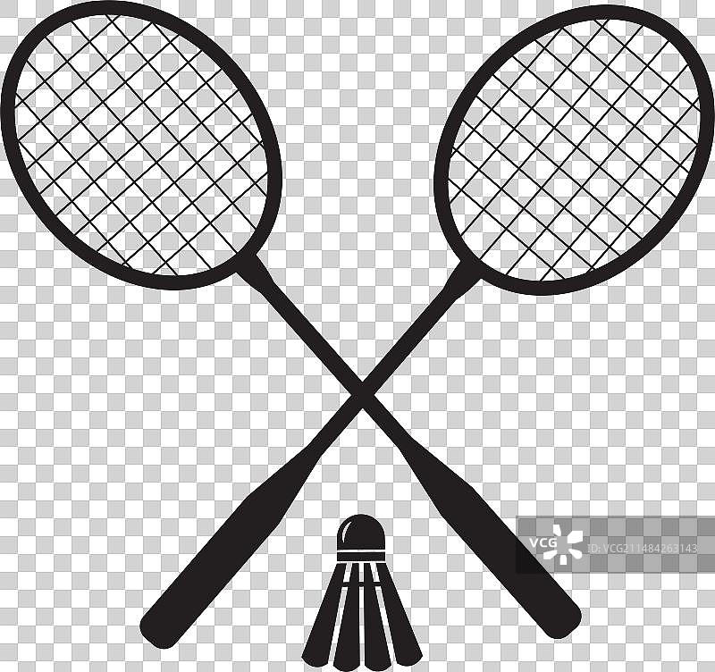 羽毛球拍图标图片素材