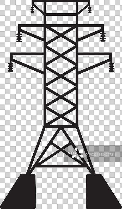 高压电线图标图片素材