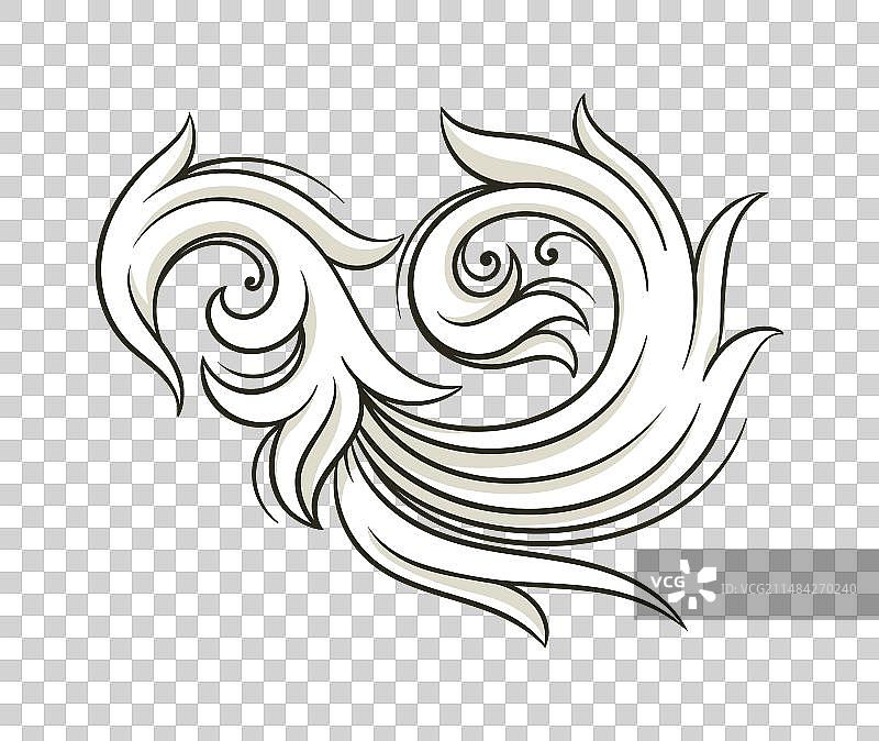 巴洛克元素概念图片素材