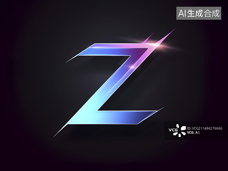 【AI数字艺术】字母Z的Logo设计图片素材