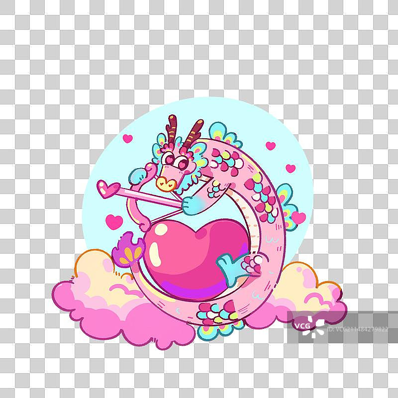 桃花龙图片素材