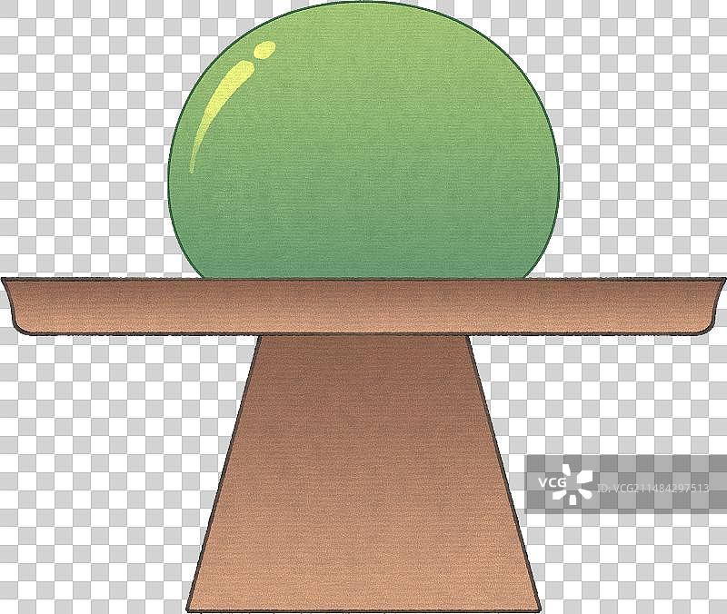 清明节美食，放在木制托盘里的青团图片素材