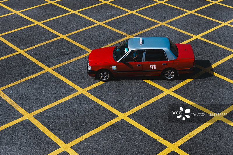 香港街头出租车图片素材