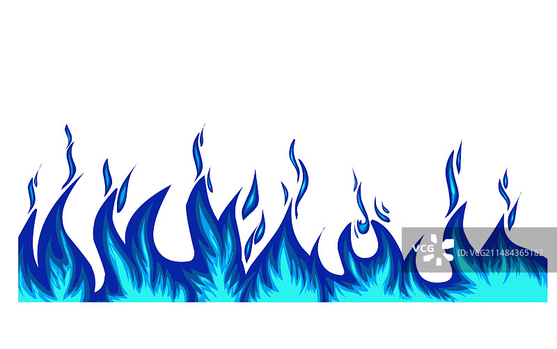 蓝色火焰壁纸背景图片素材