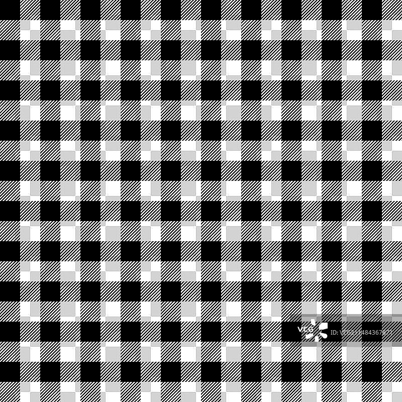 无缝灰色和黑色水牛格子图案图片素材