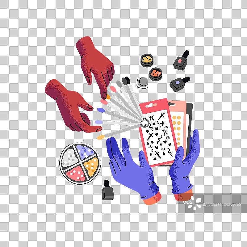 女性美容程序选择时尚图片素材