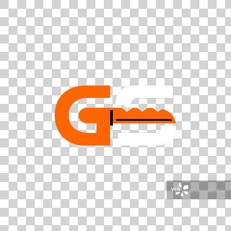 字母GS安全守卫标志概念图片素材
