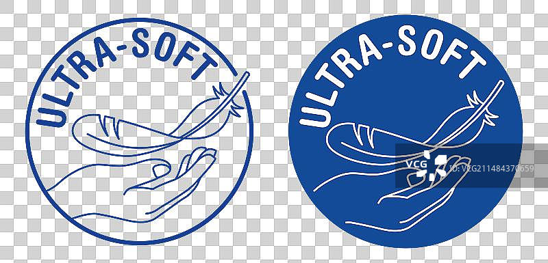 超柔软卫生纸特性印章图片素材