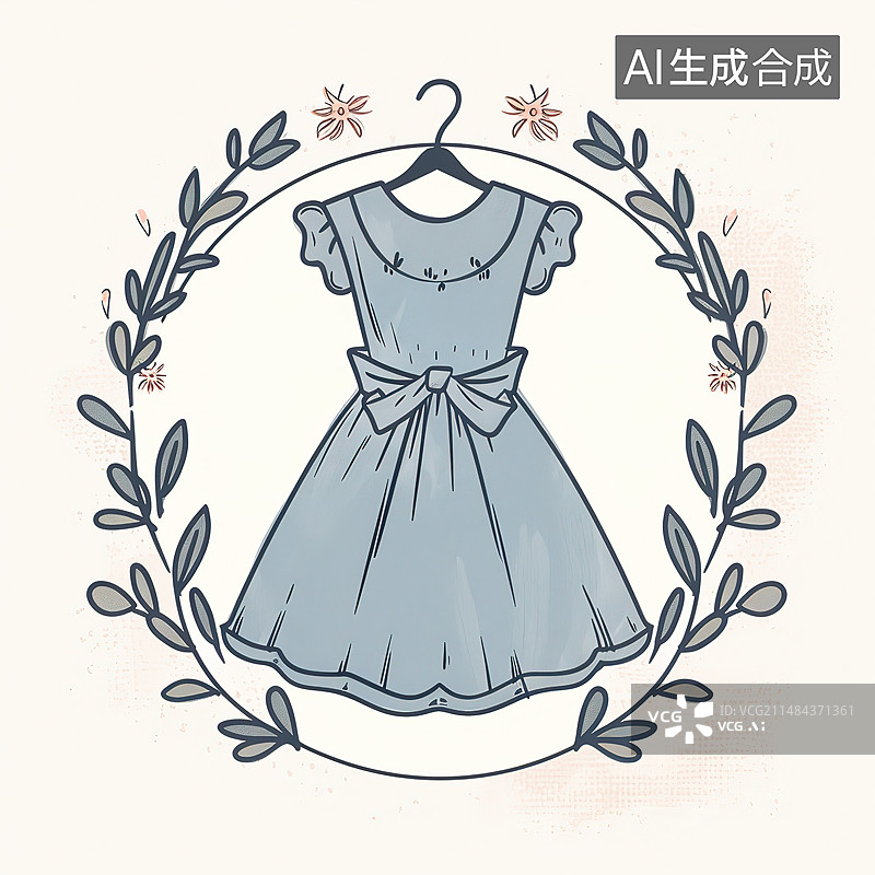 【AI数字艺术】挂在墙上的衣服的特写镜头图片素材