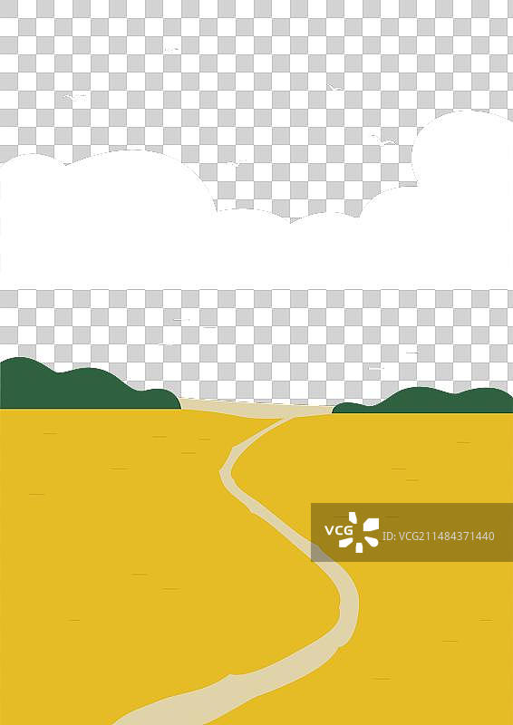 乡村田园风光，麦田景色图片素材