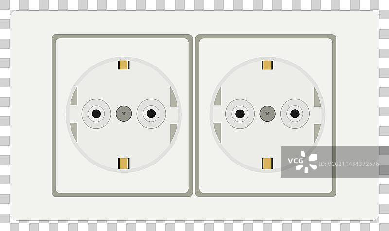 双电源插座图片素材