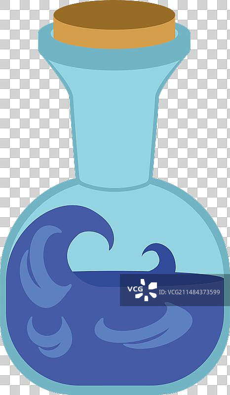 彩色复古游戏药水图标图片素材