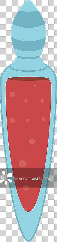 彩色复古游戏药水图标图片素材