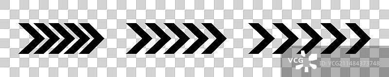 黑色V形箭头重复图案合集图片素材