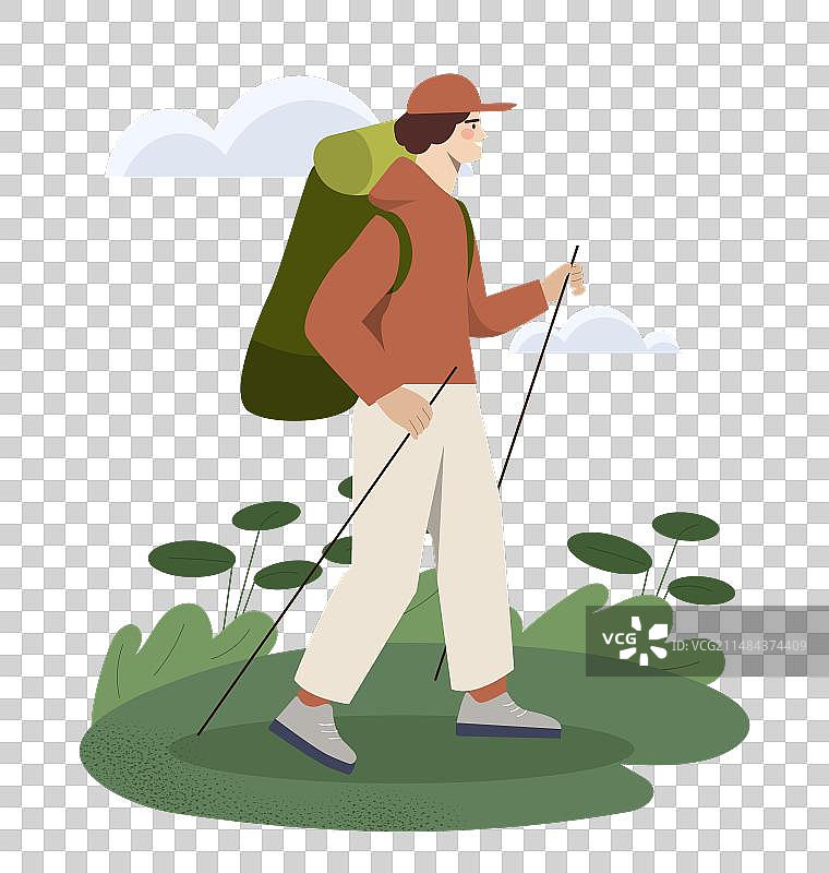 徒步旅行者概念图片素材