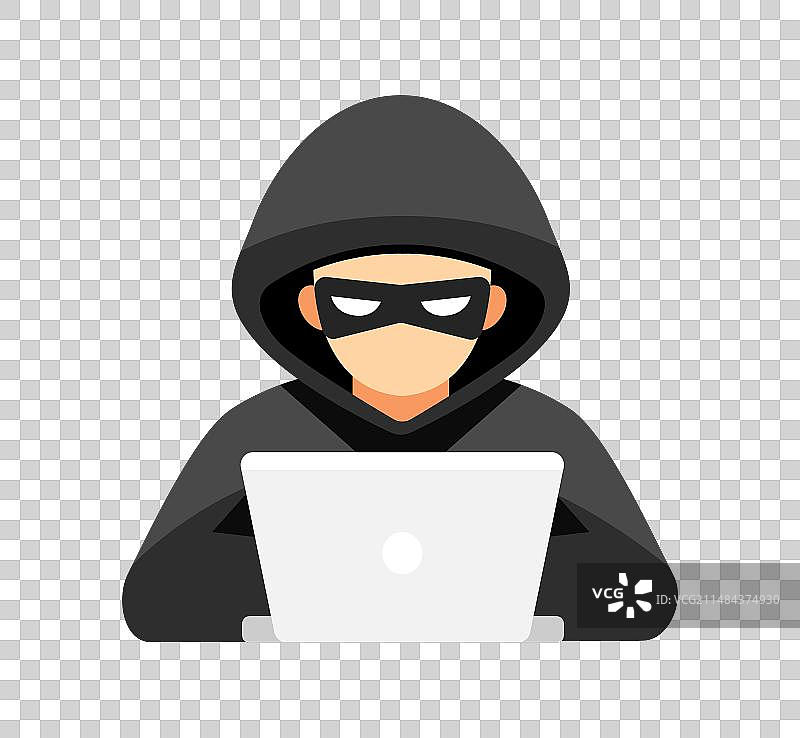 利用网络钓鱼陷阱攻击个人的黑客图片素材