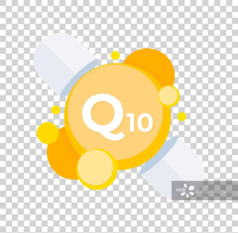 精心设计的辅酶Q10补充剂图片素材