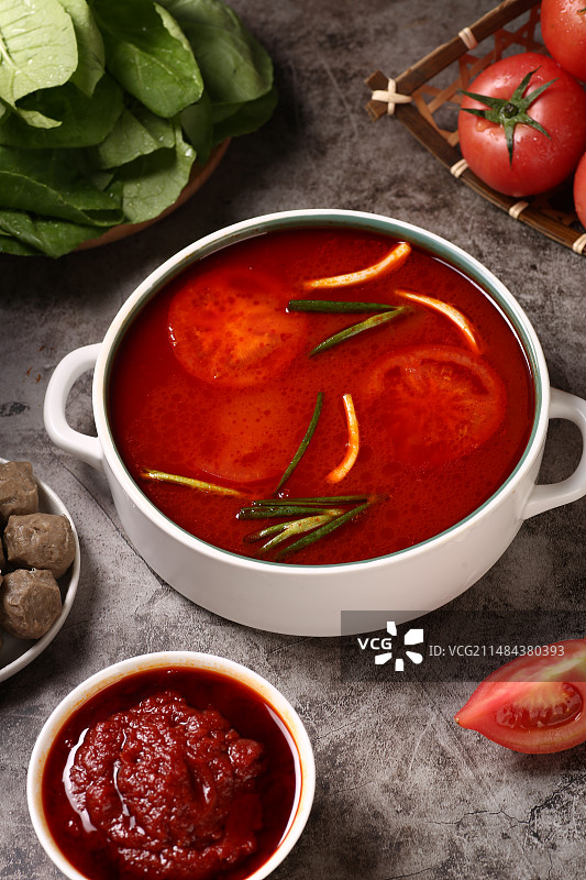 番茄火锅   番茄锅底图片素材