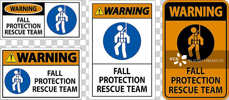 安全帽贴花警告坠落防护救援图片素材