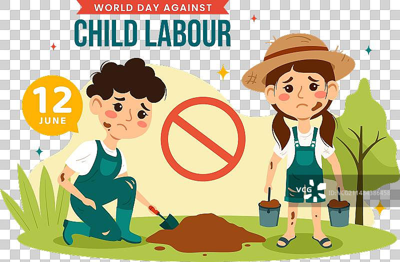 6月12日世界无童工日图片素材