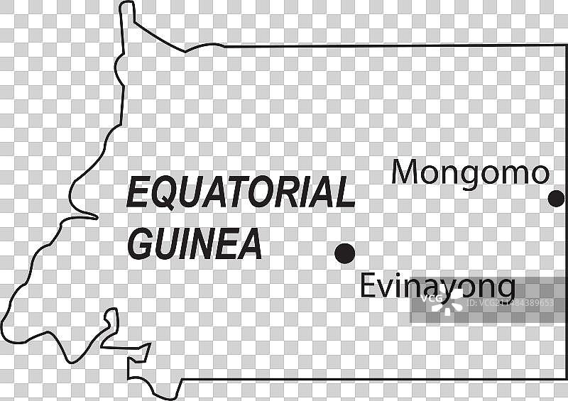 赤道几内亚地图图片素材