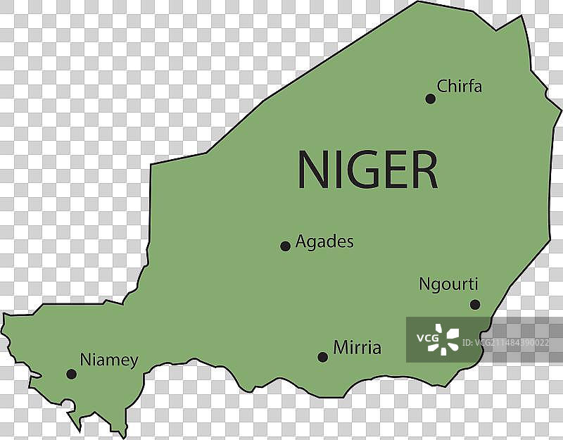 尼日尔地图图标图片素材