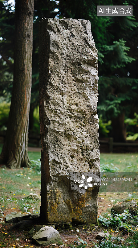 【AI数字艺术】树干上苔藓的特写镜头图片素材