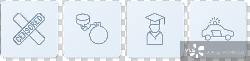 审查印章毕业生和毕业线条设置图片素材