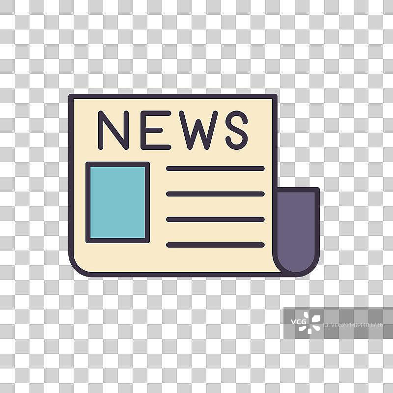 报纸相关图标图片素材