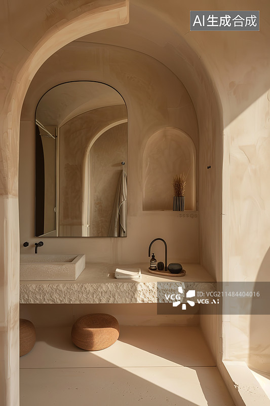 【AI数字艺术】豪华酒店室内空间图片素材