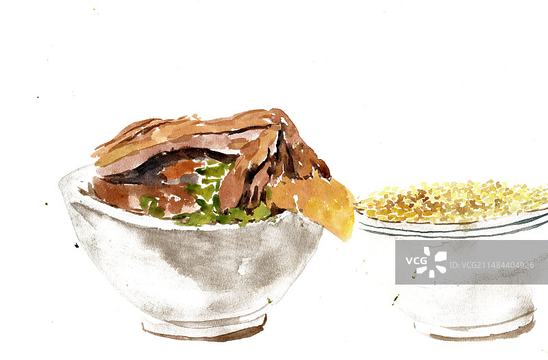 甏肉米饭图片素材