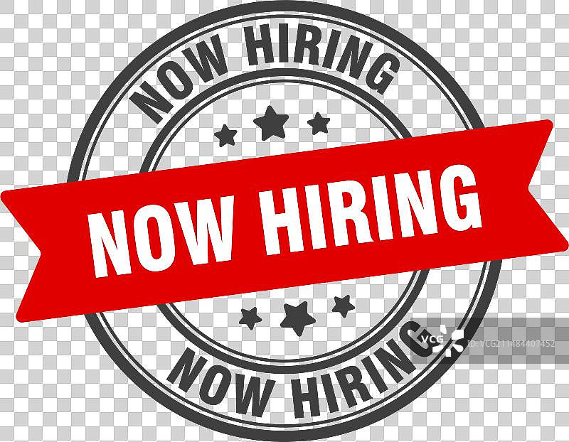 招聘印章透明标签图片素材