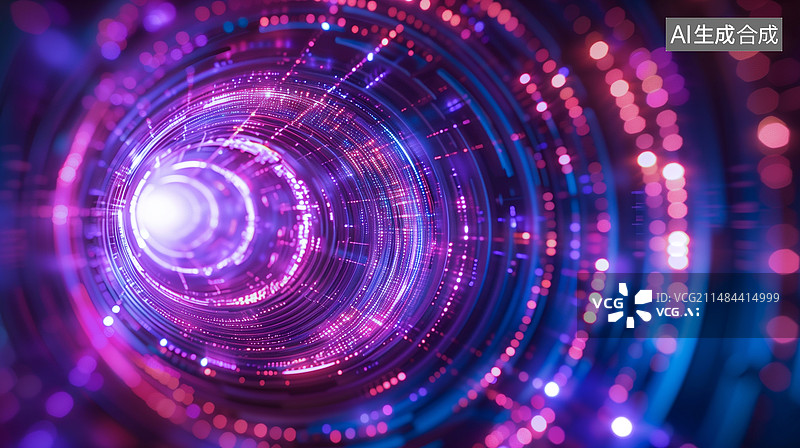 【AI数字艺术】时光隧道图片素材