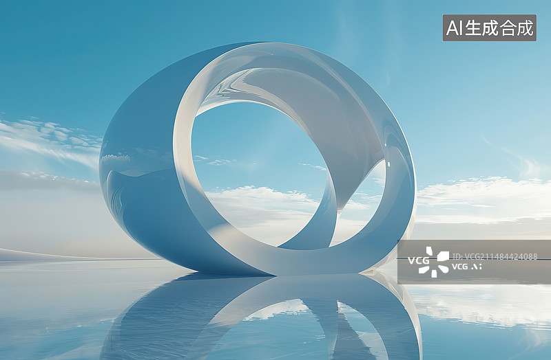 【AI数字艺术】现代抽象建筑和地面图片素材