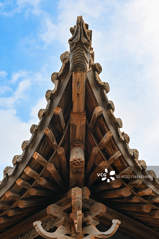 甘肃天水市甘谷县大像山公园建筑特写图片素材