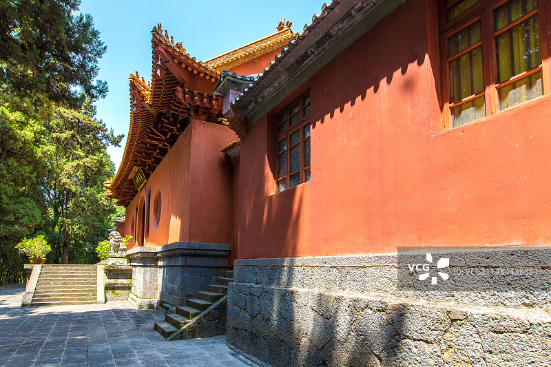 中国云南省大理州宾川县鸡足山虚云禅寺景观图片素材