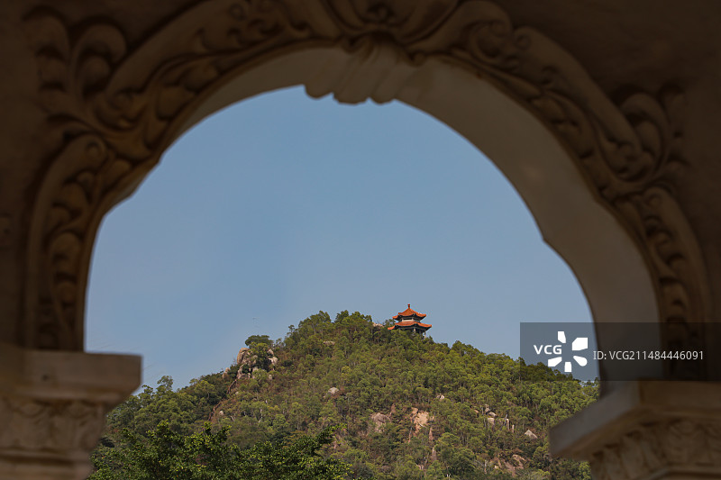 圆明新园的建筑图片素材