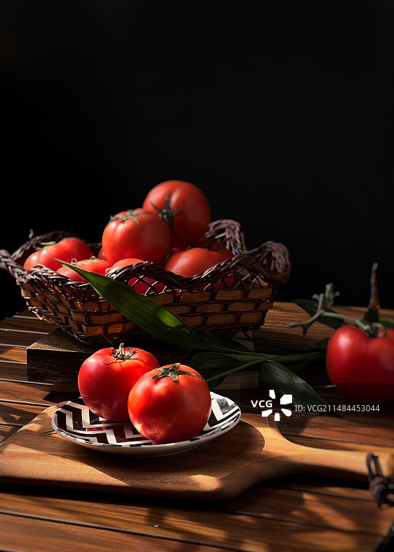 西红柿的特写镜头图片素材