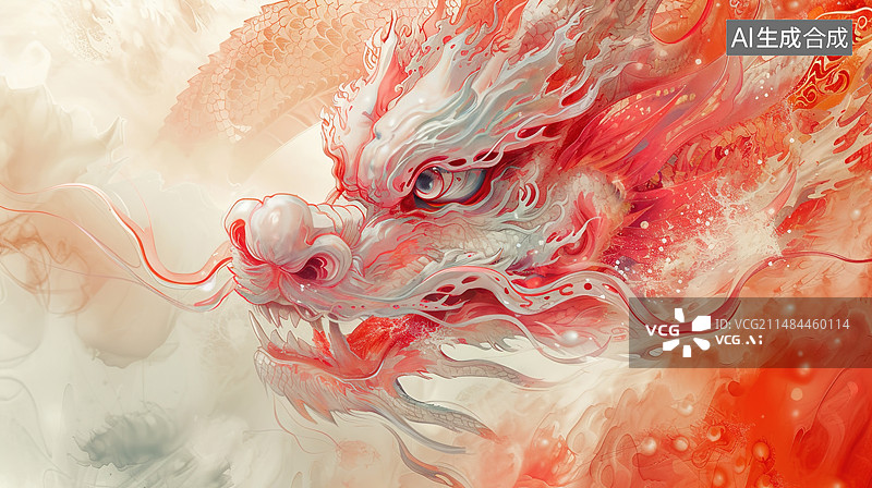 【AI数字艺术】手绘十二生肖龙图片素材