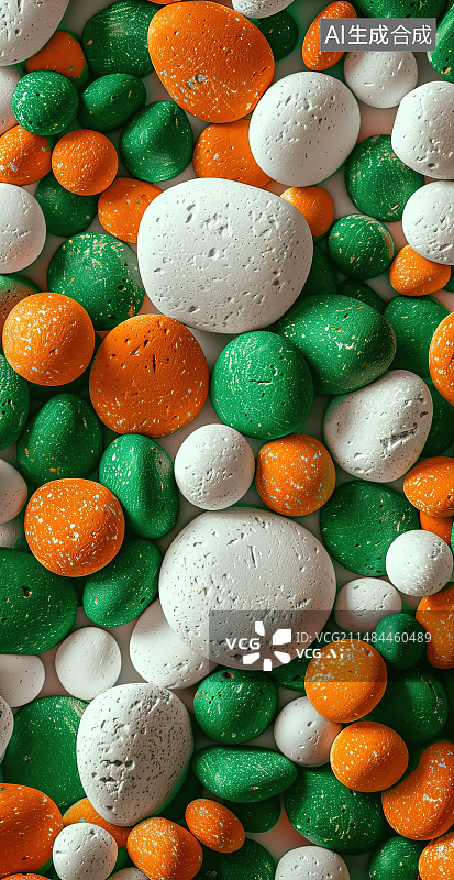 【AI数字艺术】彩色复活节彩蛋的全帧拍摄图片素材