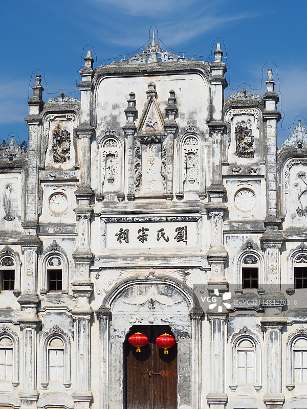 三门塘的刘氏宗祠图片素材