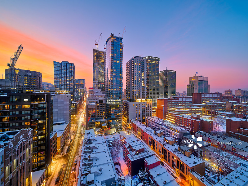 蒙特利尔的新年图片素材