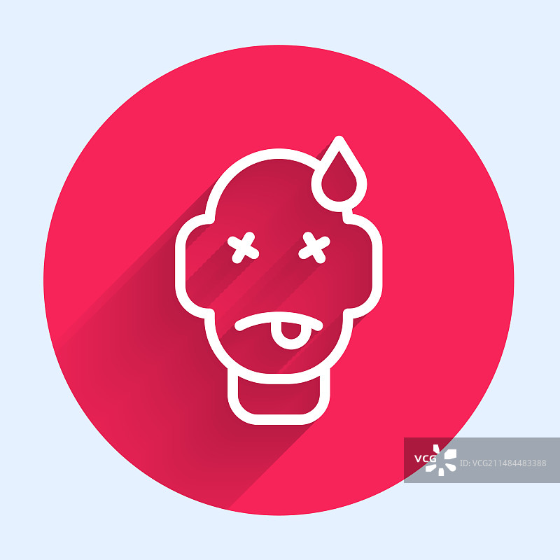 带有毒药的长白线人图标图片素材