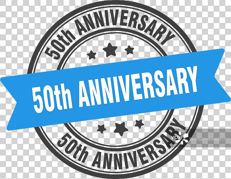 50周年纪念印章标签图片素材