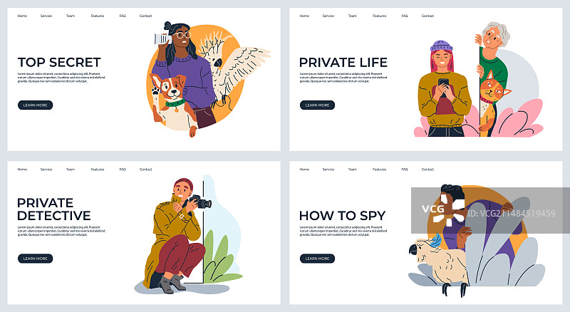 秘密观察图片素材