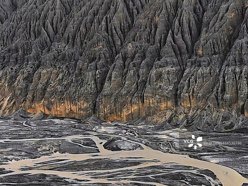 新疆峡谷壁面（独山子大峡谷）图片素材