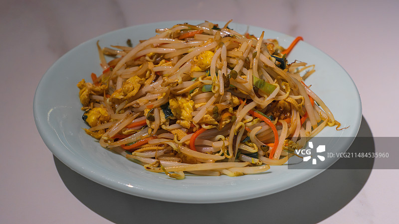 东北炒菜豆芽炒鸡蛋图片素材